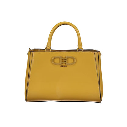 Guess Jeans – Gelbe Polyethylen-Handtasche