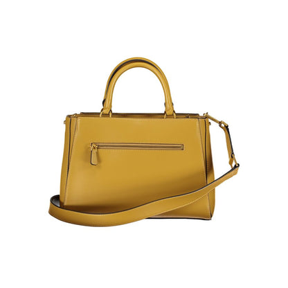 Guess Jeans – Gelbe Polyethylen-Handtasche