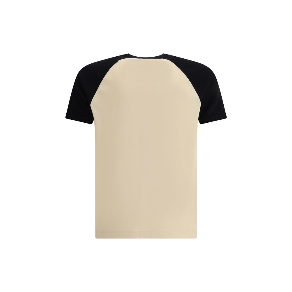 Valentino T-Shirt aus cremefarbener Baumwolle