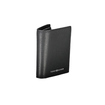 Tommy Hilfiger – Schwarze Lederbrieftasche für Herren