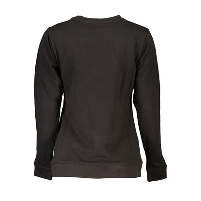 Cavalli Class Schwarzer Baumwollpullover für Damen