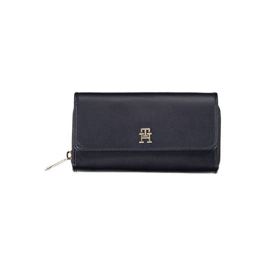 Tommy Hilfiger – Blaue Polyethylen-Geldbörse für Damen