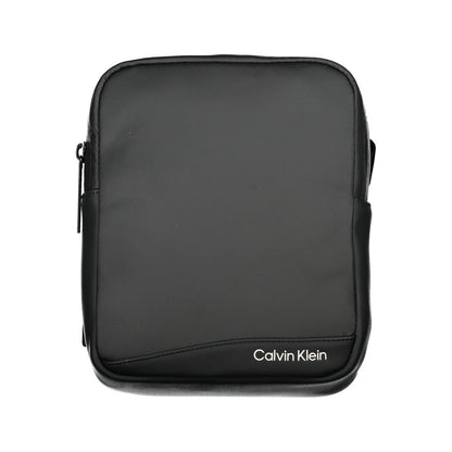 Calvin Klein – Elegante schwarze Schultertasche aus recyceltem Polyester