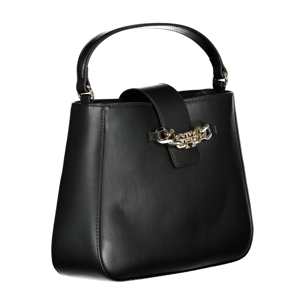 Tommy Hilfiger – Schwarze Polyethylen-Handtasche