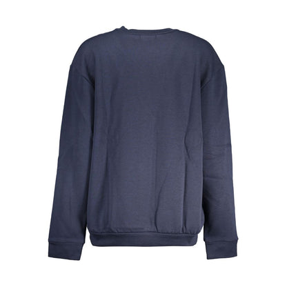 Cavalli Class Blauer Baumwollpullover für Damen