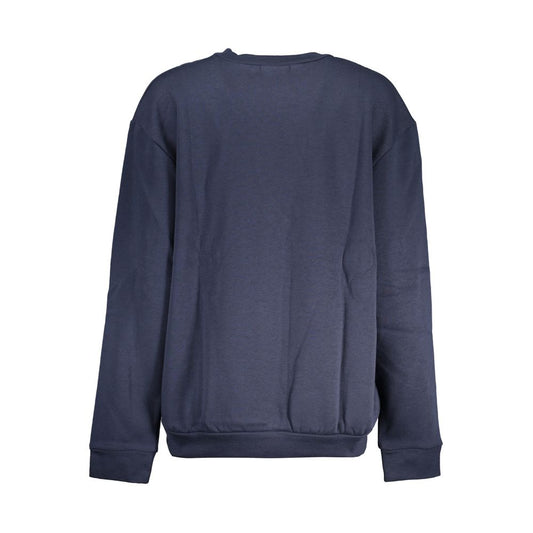 Cavalli Class Blauer Baumwollpullover für Damen