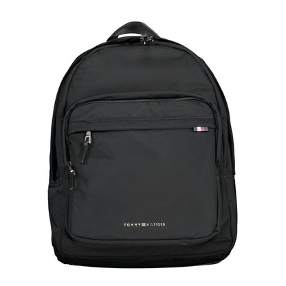Tommy Hilfiger – Schwarzer Polyester-Rucksack