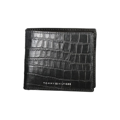 Tommy Hilfiger – Schwarze Lederbrieftasche