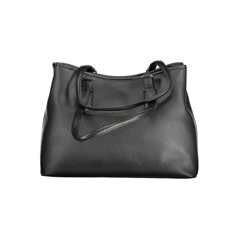 Mario Valentino Schwarze Polyethylen-Damenhandtasche