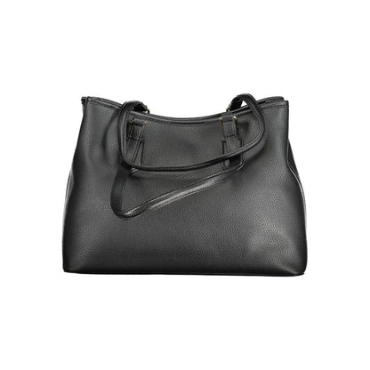 Mario Valentino Schwarze Polyethylen-Damenhandtasche