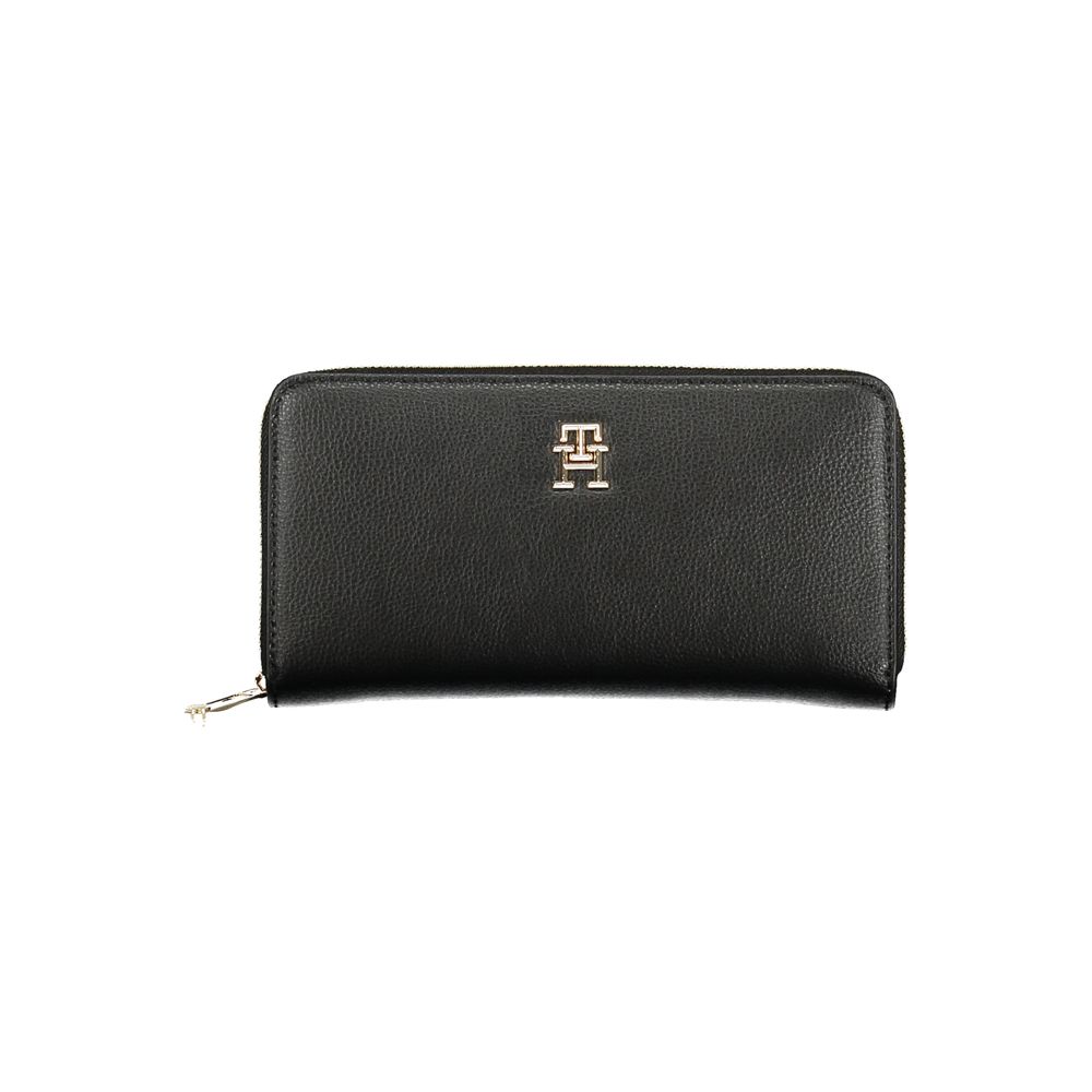 Tommy Hilfiger – Schwarze Polyethylen-Geldbörse für Damen