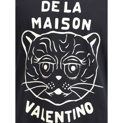 Schwarzes Baumwoll-T-Shirt von Valentino
