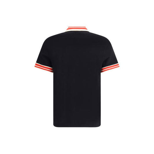 Valentino Schwarzes Baumwoll-Poloshirt