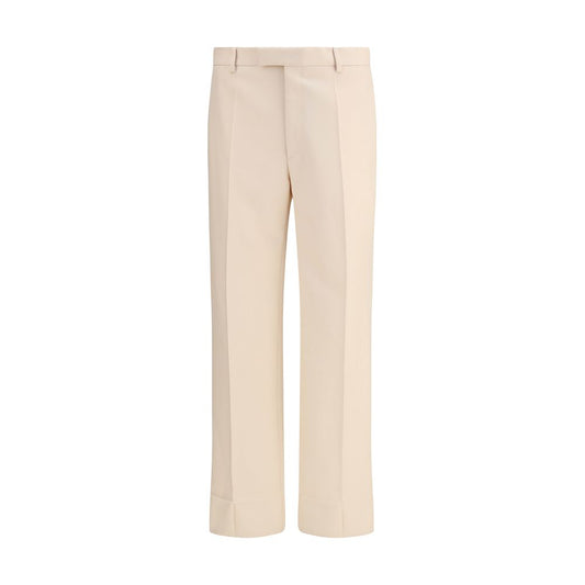 Valentino Wollhose aus cremefarbenem Fleece