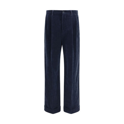 Valentino Blaue Baumwollhose