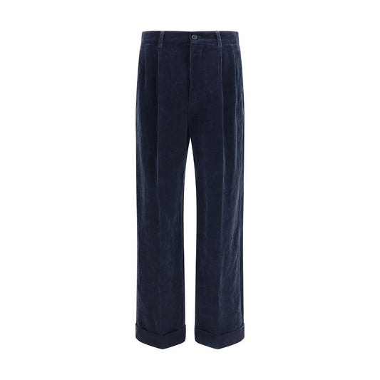 Valentino Blaue Baumwollhose