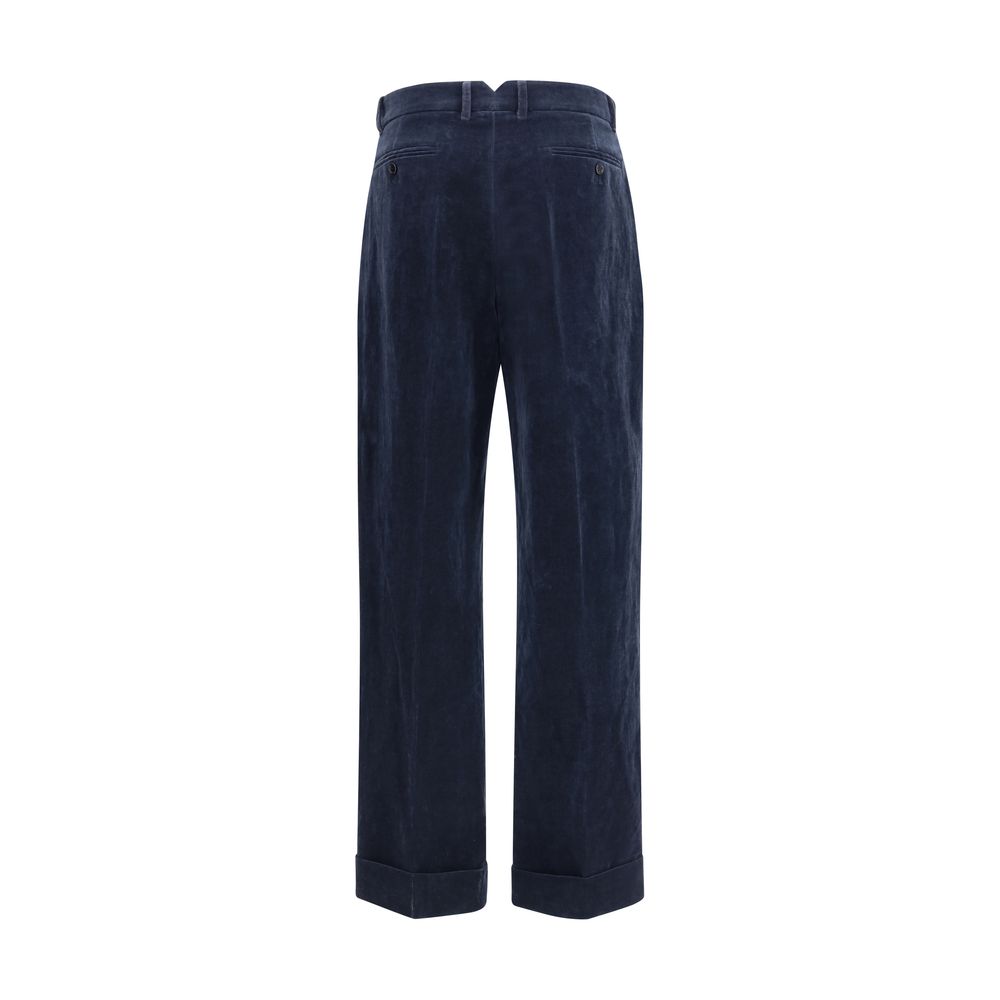 Valentino Blaue Baumwollhose