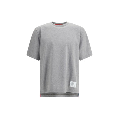 Thom Browne Graues Baumwoll-T-Shirt