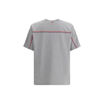 Thom Browne Graues Baumwoll-T-Shirt