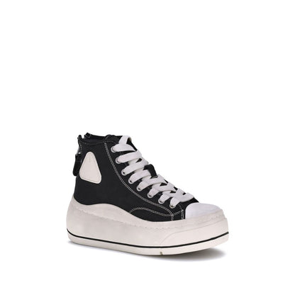 R13 Black Polyethylene High Top Sneakers