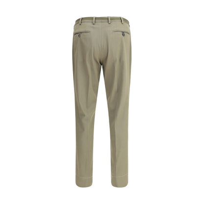 Brioni Grüne Baumwoll-Chino-Hose