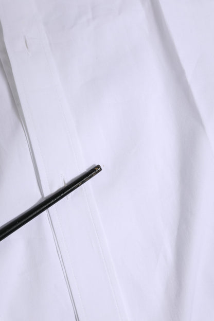 Dolce &amp; Gabbana Weißes Langarmkleid GOLD Formelles Hemd