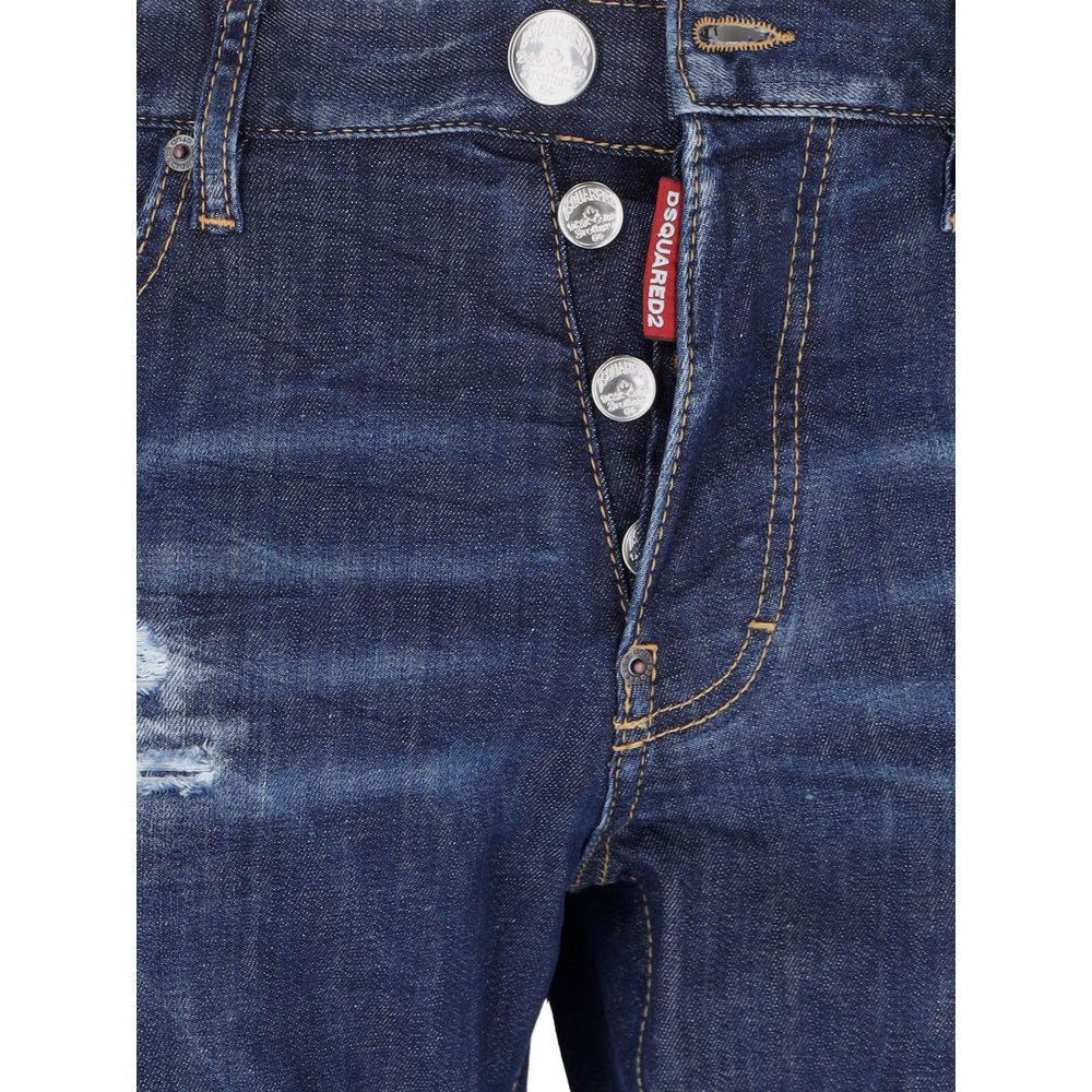 Dsquared² Blaue Baumwolljeans für Herren