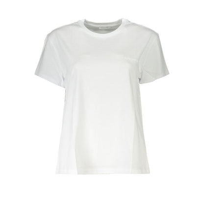 Patrizia Pepe Weißes Baumwoll-T-Shirt für Damen
