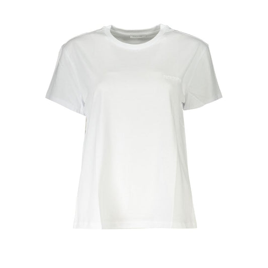 Patrizia Pepe Weißes Baumwoll-T-Shirt für Damen