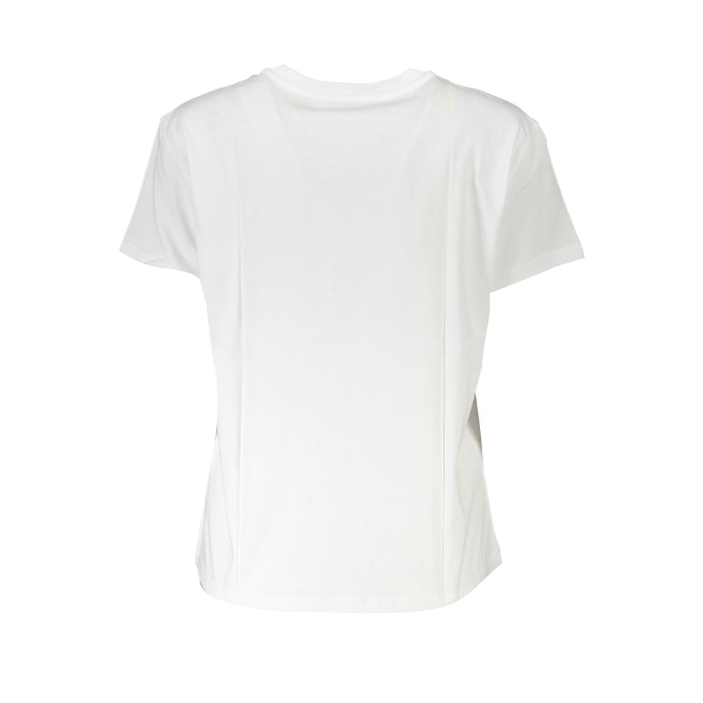 Patrizia Pepe Weißes Baumwoll-T-Shirt für Damen
