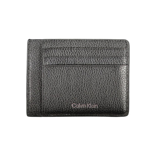 Calvin Klein Schwarze Lederbrieftasche