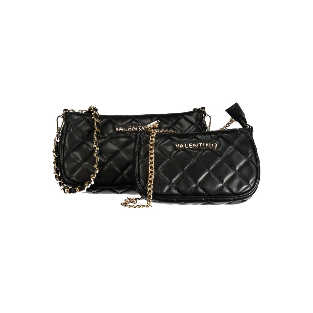 Mario Valentino Schwarze Polyethylen-Handtasche
