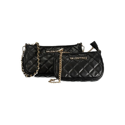 Mario Valentino Schwarze Polyethylen-Handtasche