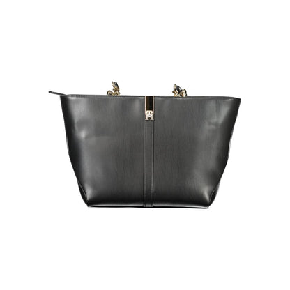 Tommy Hilfiger – Schwarze Polyethylen-Handtasche für Damen