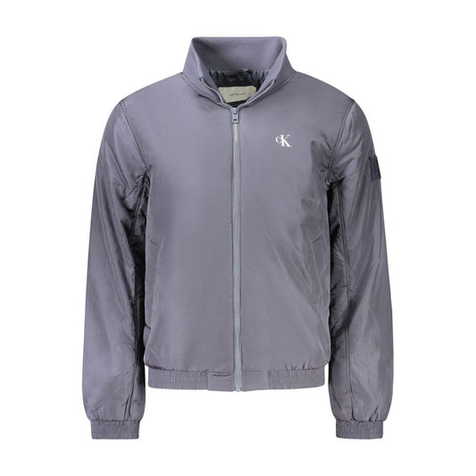 Calvin Klein – Blaue Polyamid-Herrenjacke