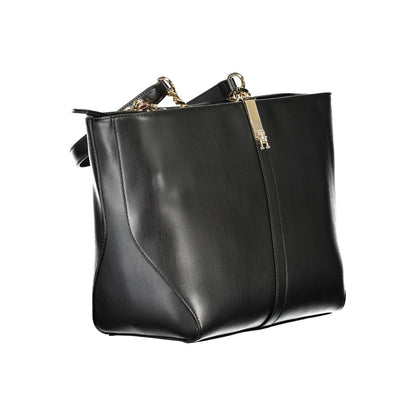 Tommy Hilfiger – Schwarze Polyethylen-Handtasche für Damen