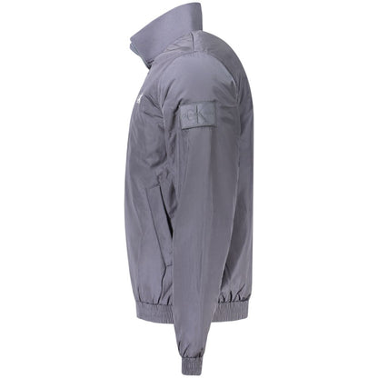 Calvin Klein – Blaue Polyamid-Herrenjacke