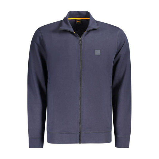 Hugo Boss Blue Cotton Sweatshirt