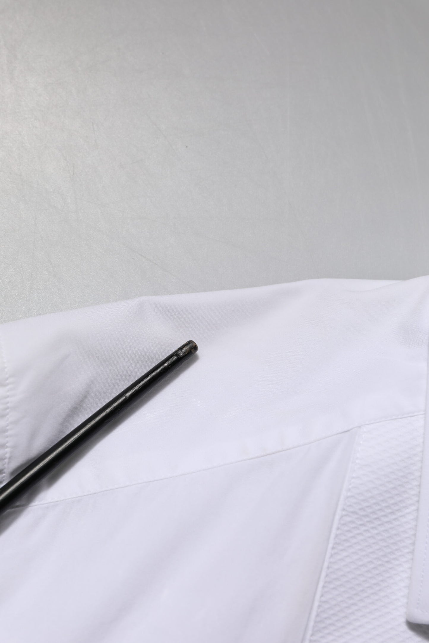 Dolce &amp; Gabbana Weiß GOLD Langarm Kleid Herren Formelles Hemd