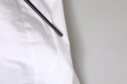 Dolce &amp; Gabbana Weiß GOLD Langarm-Formelles Hemd