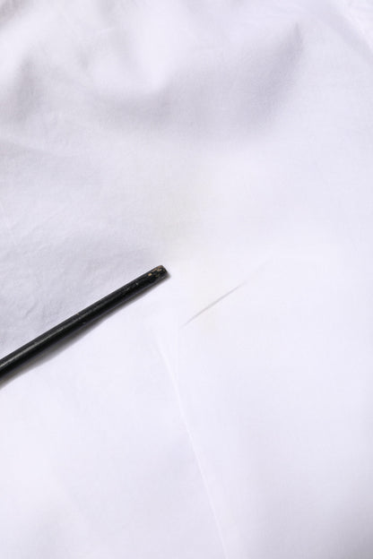 Dolce &amp; Gabbana – Weißes, goldfarbenes, langärmliges, formelles Baumwollhemd