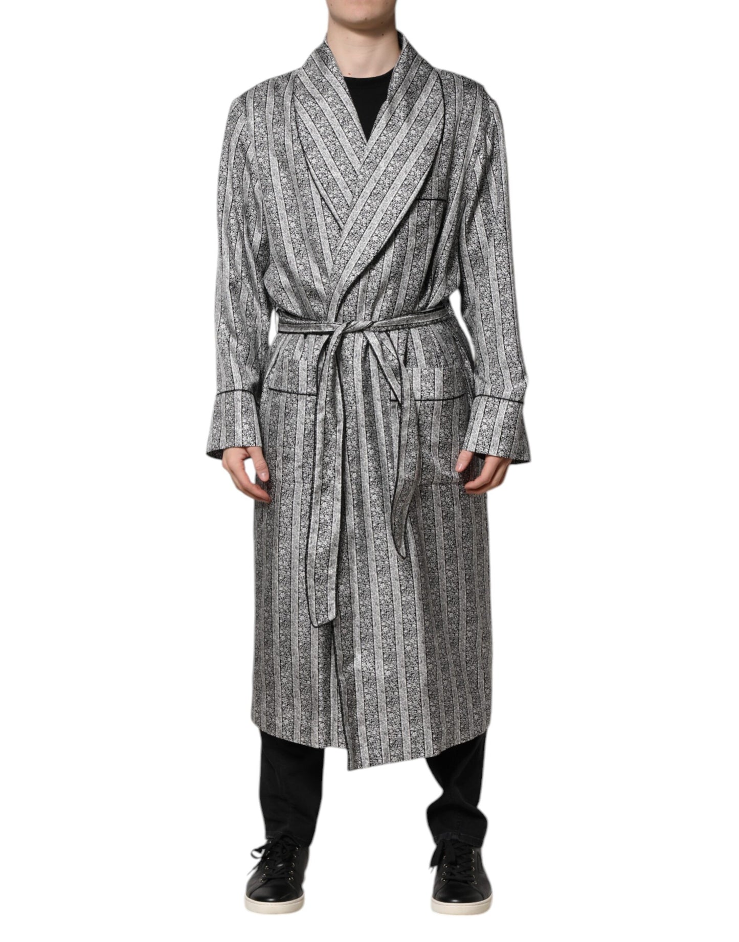 Dolce &amp; Gabbana – Mehrfarbige Wickeljacke mit Blumenmuster