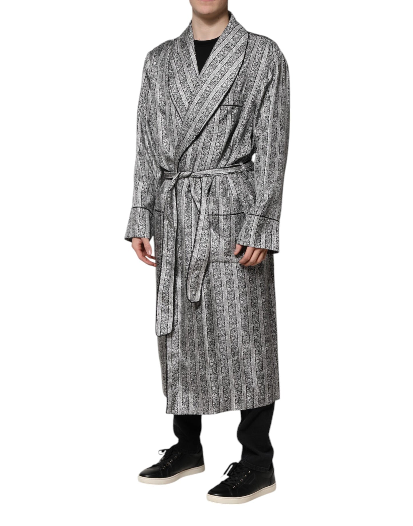 Dolce &amp; Gabbana – Mehrfarbige Wickeljacke mit Blumenmuster