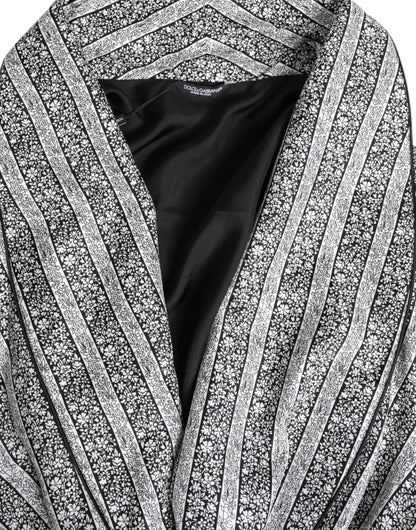 Dolce &amp; Gabbana – Mehrfarbige Wickeljacke mit Blumenmuster