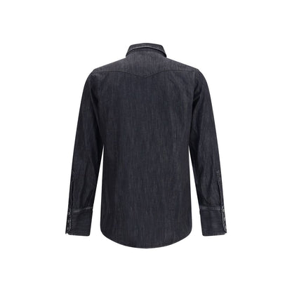 Dsquared² Schwarzes Jeanshemd
