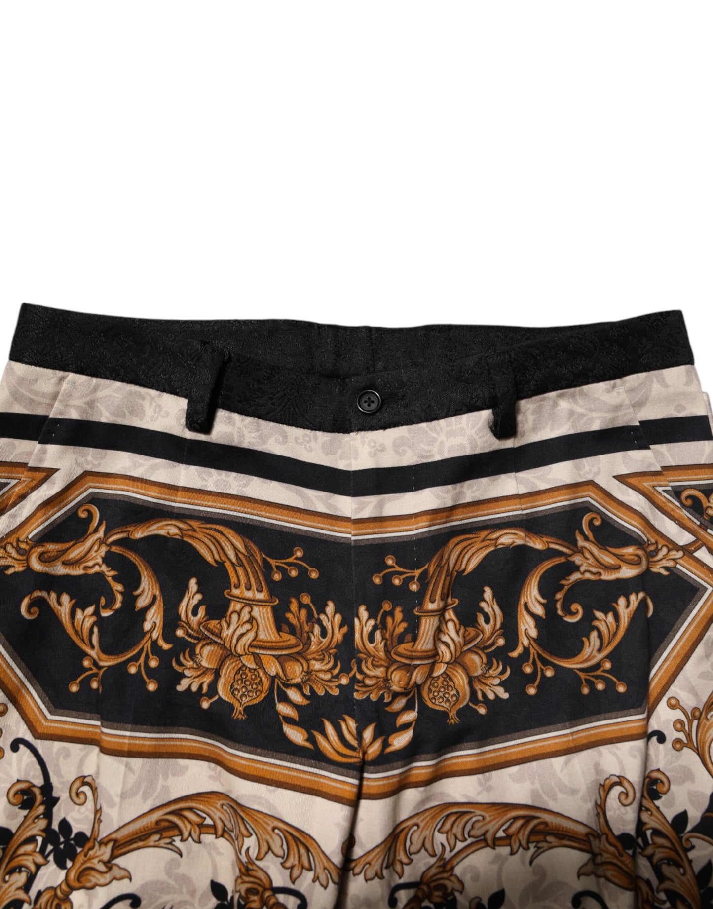 Dolce &amp; Gabbana – Mehrfarbige Anzughose mit Blumenmuster