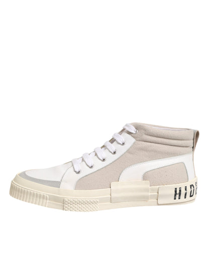HIDE &amp; JACK – Lässige Sneakers mit Schnürung in Weiß und Beige
