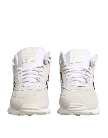 New Balance – Sneaker aus Wildleder in Off-White