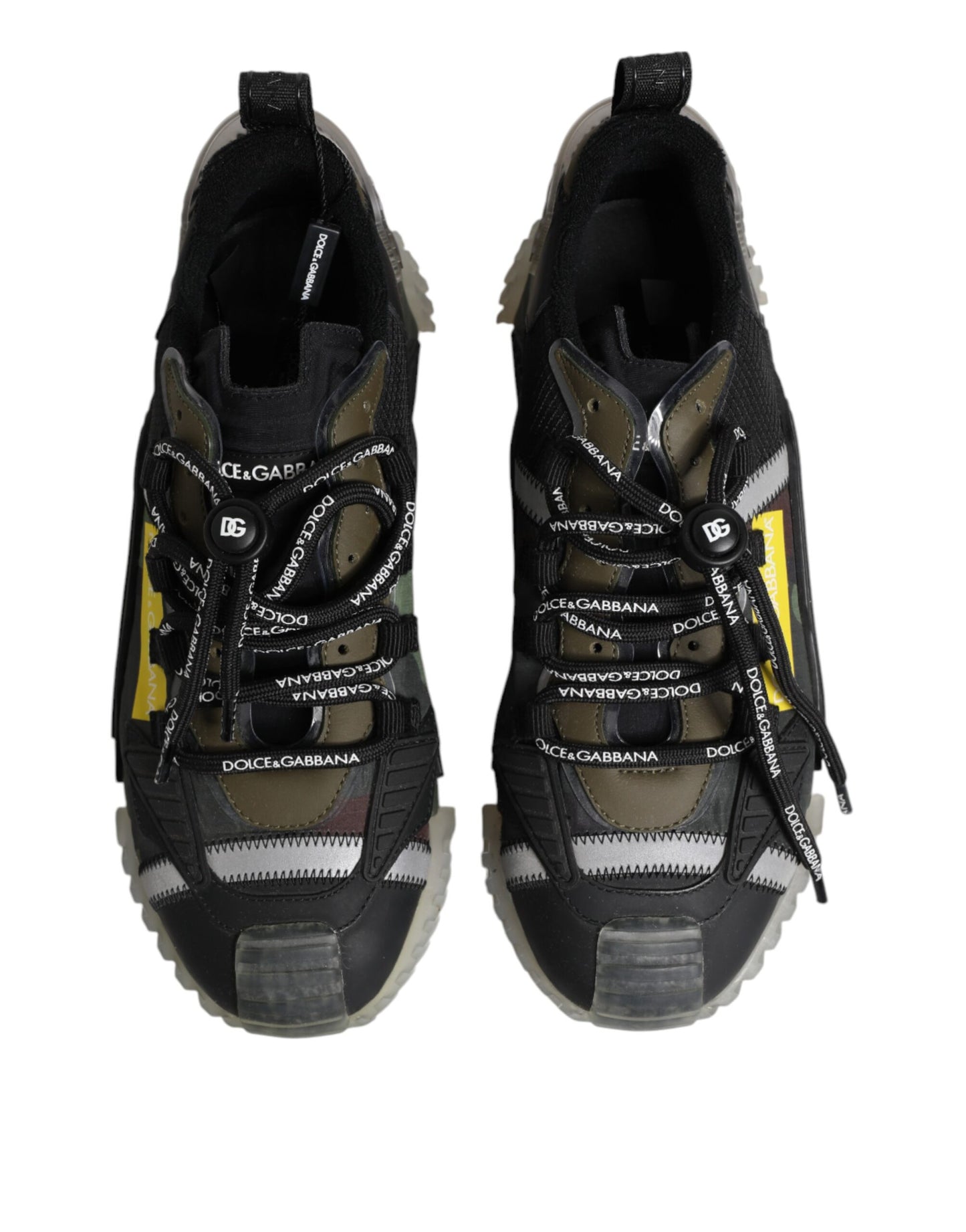 Dolce &amp; Gabbana – Mehrfarbige Low-Top-Sneakers „NS1“ mit Schnürung