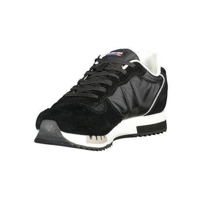 Blauer Herren-Sneaker aus schwarzem Polyester